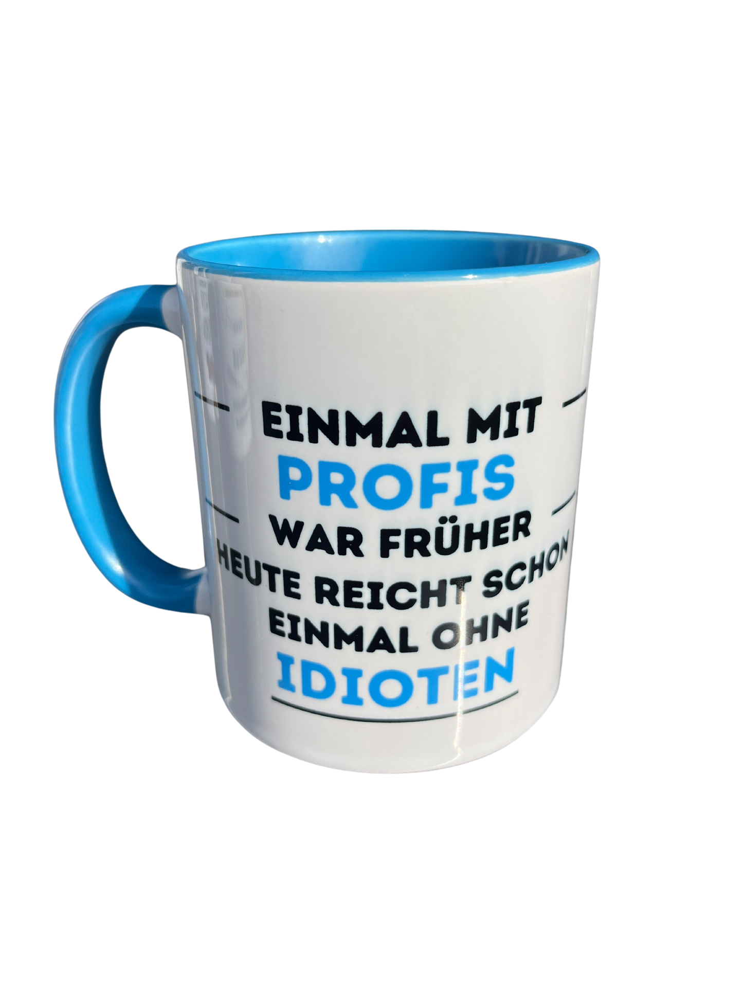 Handwerkertasse Einmal mit Profis