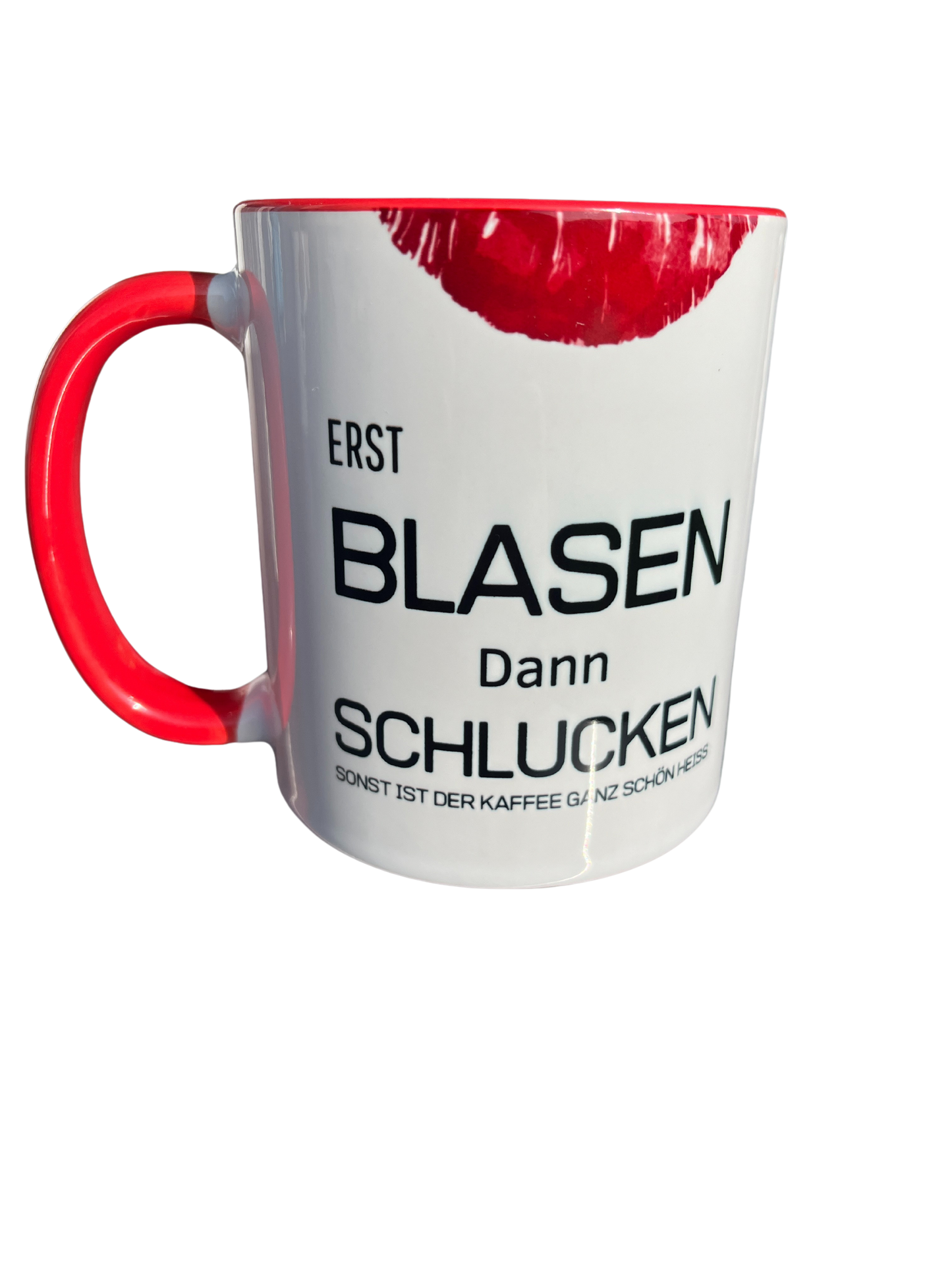 Spruchtasse erst blasen.....