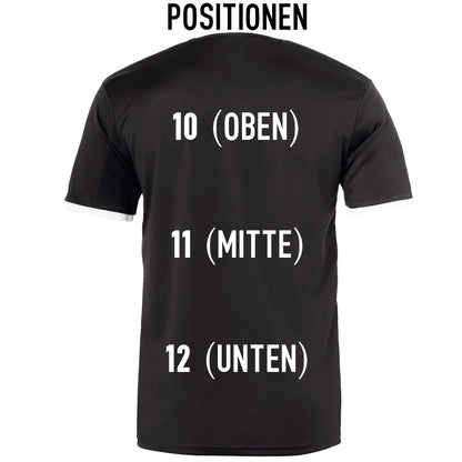 Beflockung Vereinsname einzeilig (Rücken)