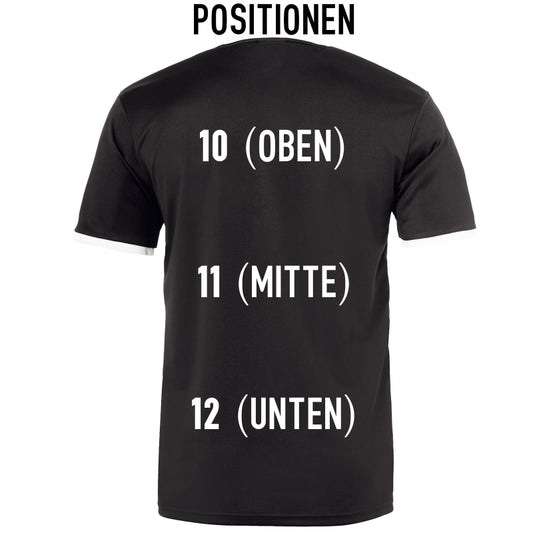 Beflockung Vereinsname einzeilig (Rücken)